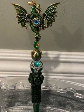Embellished Dragon Crystal beaded pen
